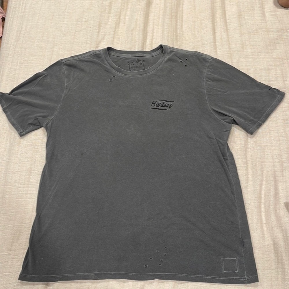 Grey distressed Hurley Tee